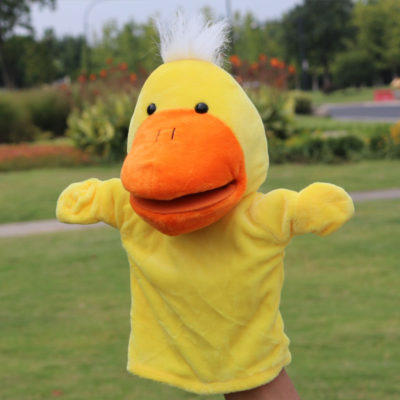 Tingacraft Chicken Puppet Hand Puppet Full Body Soft Stuffed Plush Puppet Toy