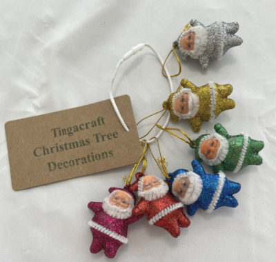 Tingacraft Santa Claus Christmas Tree Decorations