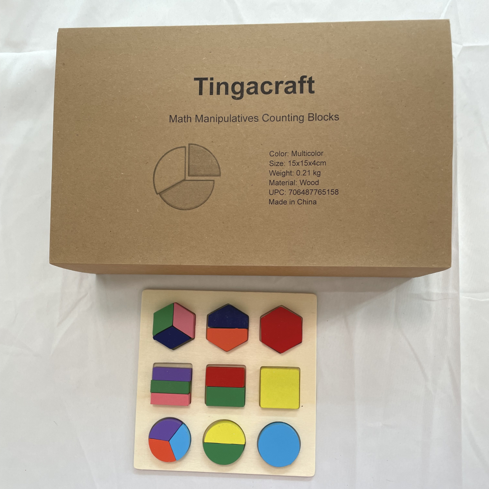 Tingacraft Math Manipulatives with Blocks Counting Math Principles Counters for Kids Educational Toy - Image 3