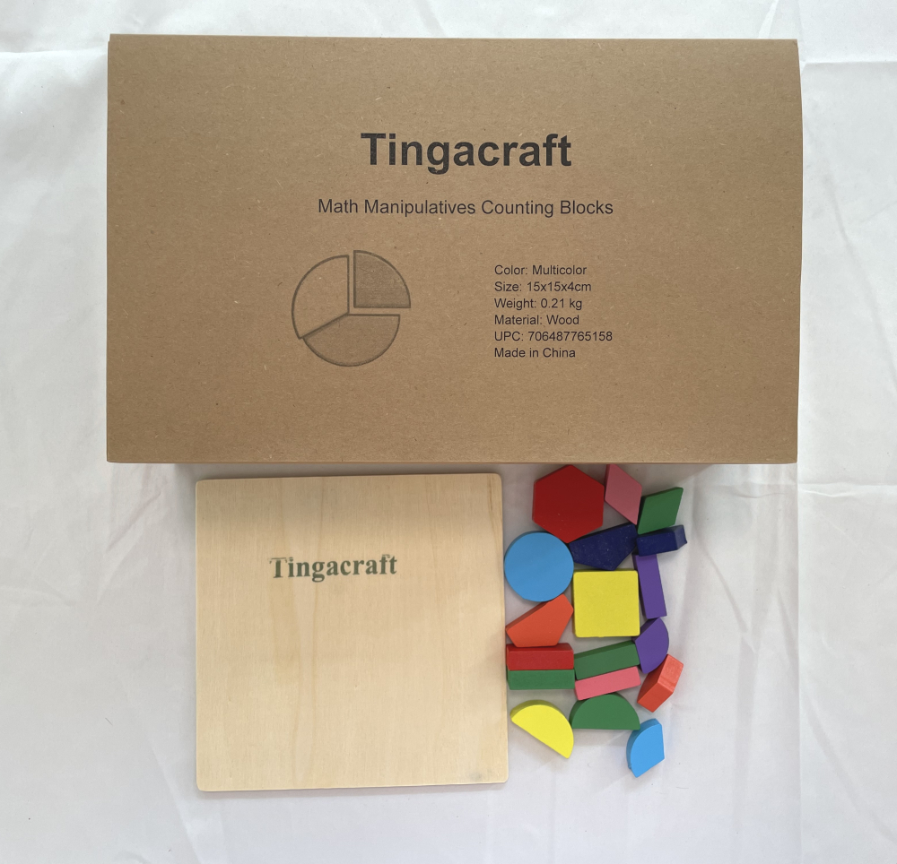 Tingacraft Math Manipulatives with Blocks Counting Math Principles Counters for Kids Educational Toy - Image 2