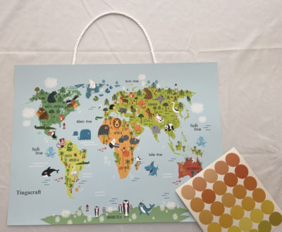 Tingacraft World Cartoon Wall Map-Educational Toys