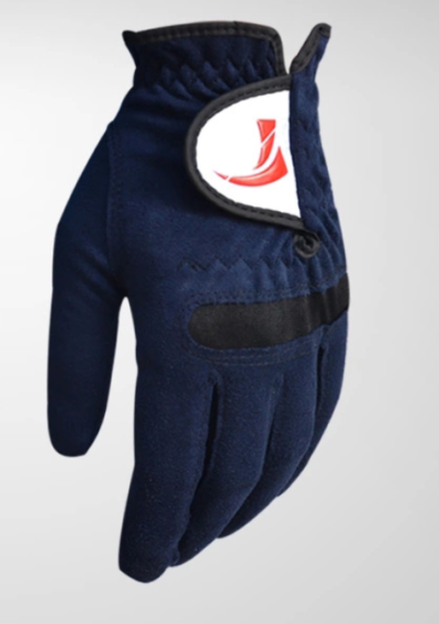 Odoria Blue White Golf Gloves Premium Leather Stable Grip for Men