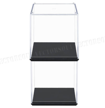 2PCS 2.7 inch L Acrylic Display Case Dustproof Box Set Action Figures Cube