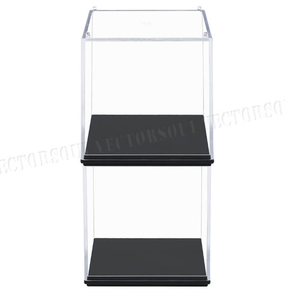 2PCS 2.7 inch L Acrylic Display Case Dustproof Box Set Action Figures Cube