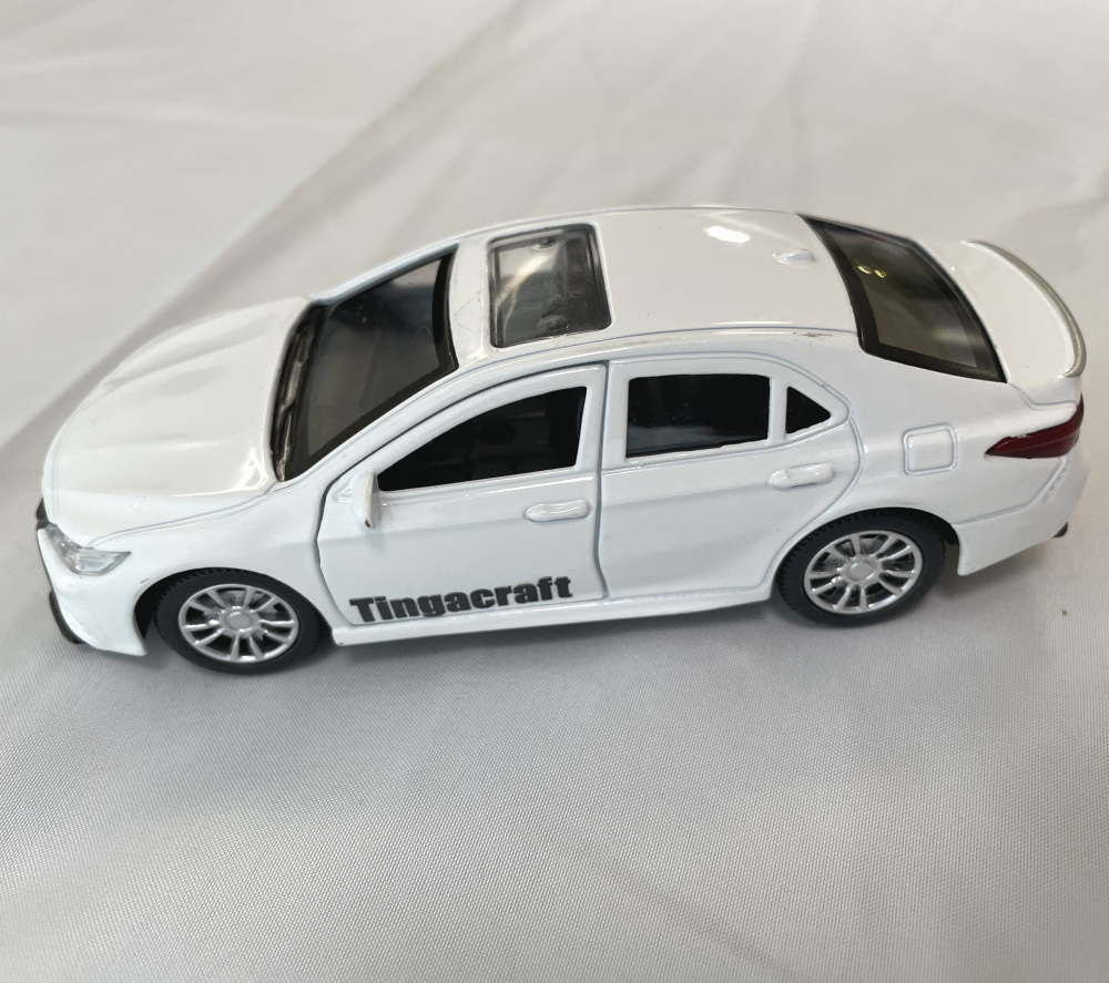 Tingacraft White 1:48 Scale Model Vehicle Model Kit Car Toy - Image 5