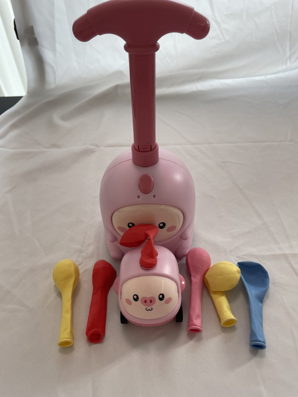 Tingacraft Pink Balloon Racer Car Play Balloon Launcher Car Toy for Kids - Image 5