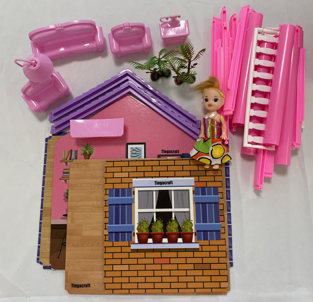 Tingacraft 1:12 Scale Dolls and Doll Accessories Doll's Room Bed House (s152) - Image 2