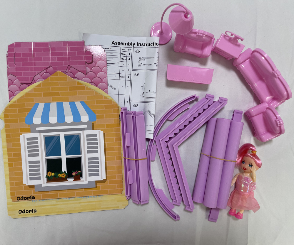 Odoria 1:12 Scale Dolls and Doll Accessories Doll's Room Bed House (a253) - Image 2