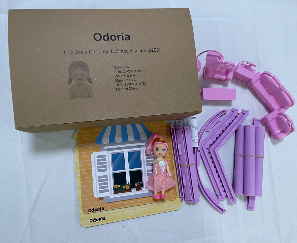 Odoria 1:12 Scale Dolls and Doll Accessories Doll's Room Bed House (a253) - Image 3
