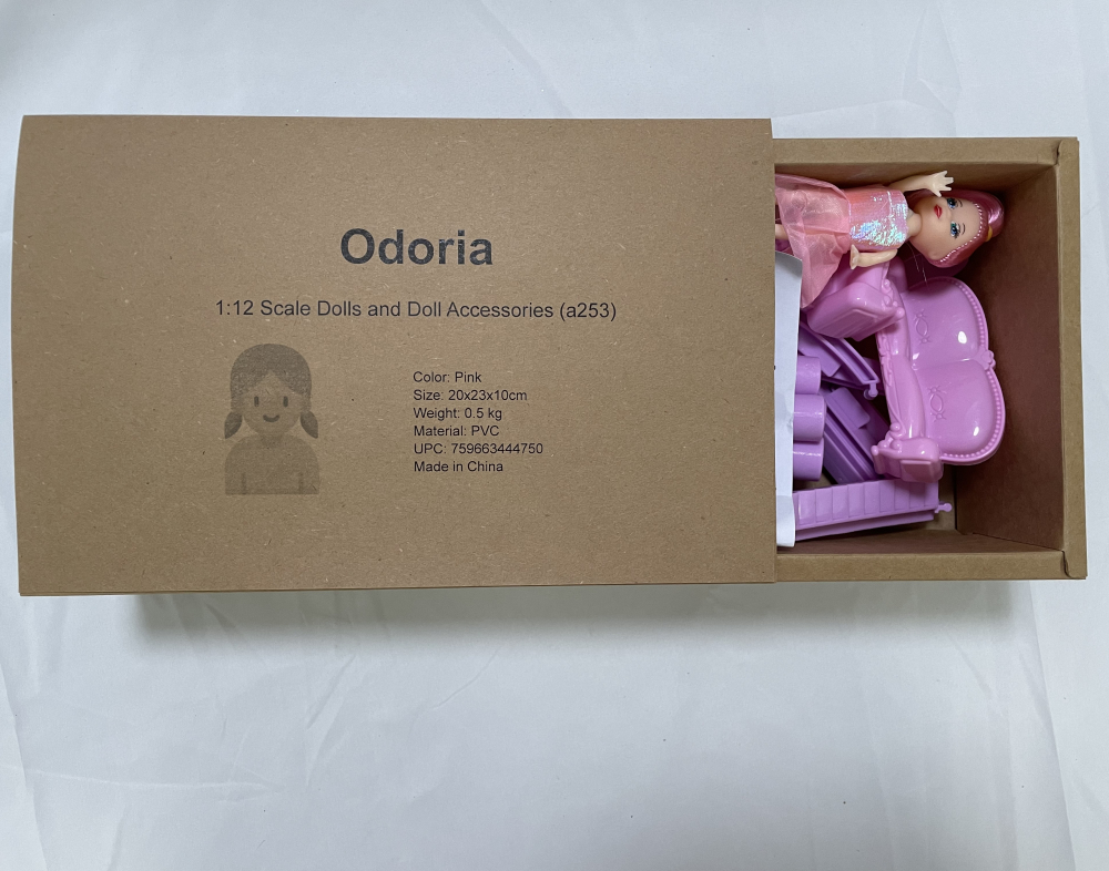 Odoria 1:12 Scale Dolls and Doll Accessories Doll's Room Bed House (a253) - Image 4