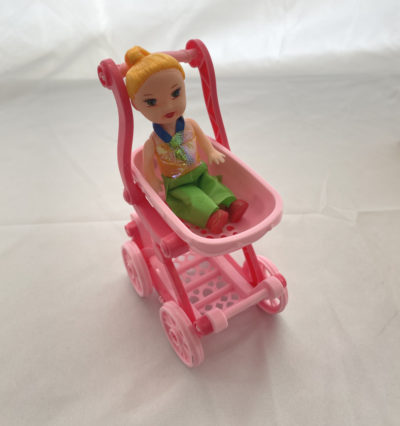 Odoria Stroller and Doll Miniature Toy Doll Accessories Set (D202)