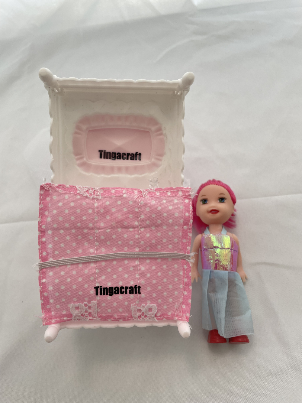 Tingacraft Doll Bed Miniature Toy Doll Accessories (T812) - Image 2