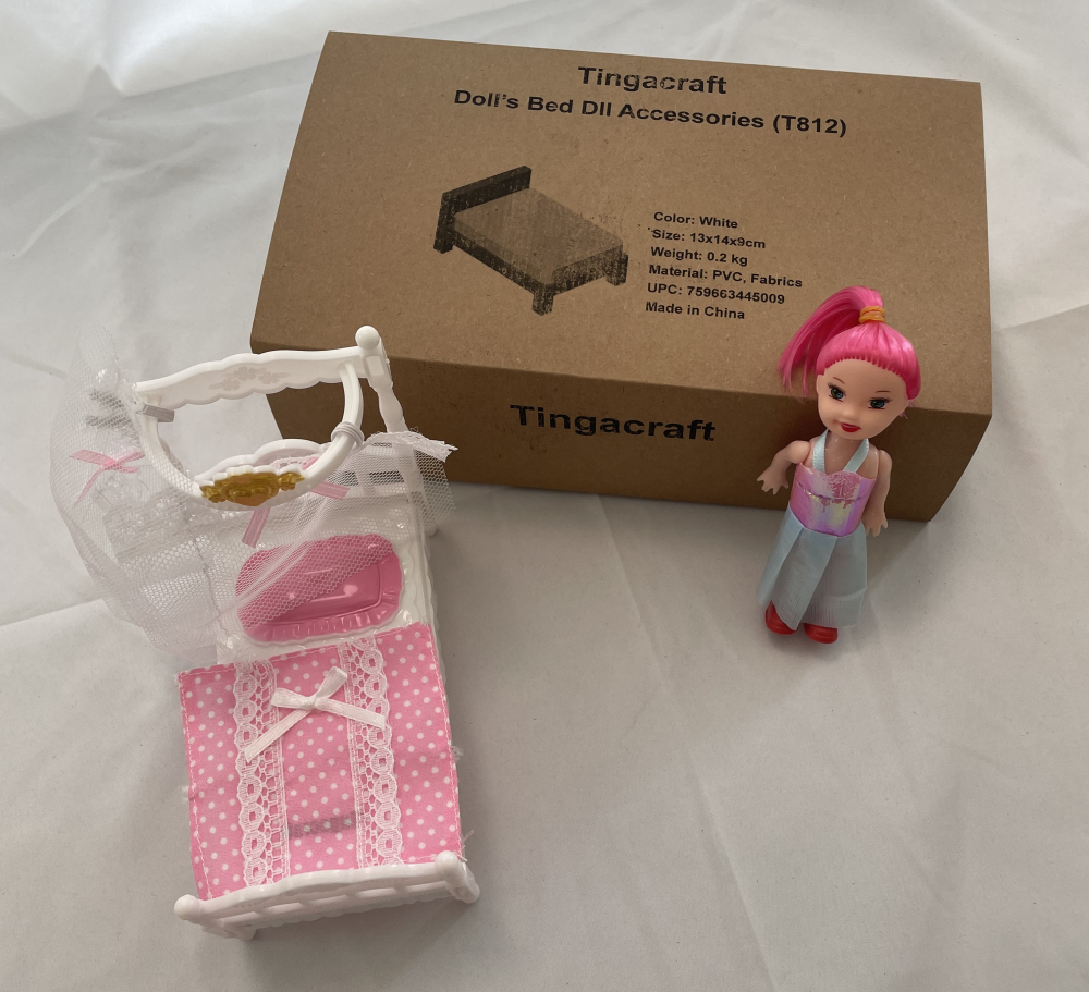 Tingacraft Doll Bed Miniature Toy Doll Accessories (T812) - Image 4