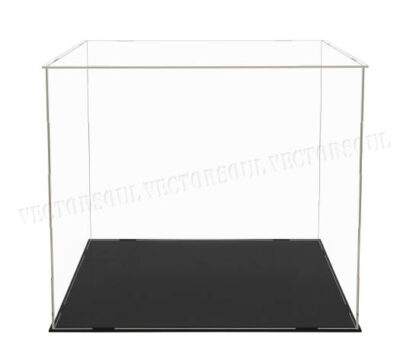 Acrylic Plastic Display Box 40cm Large Case Self-Install Dustproof Figures