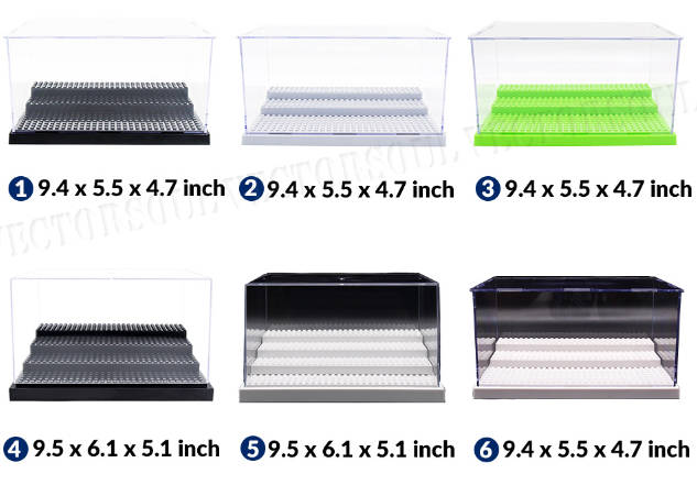 3/4 Steps Building Blocks Acrylic Display Case for Minifigures Box Dustproof US